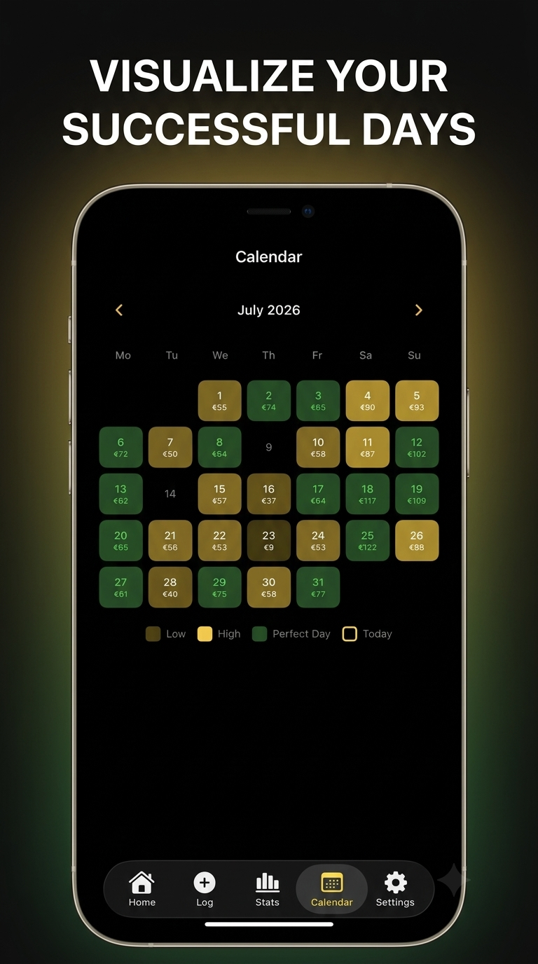 Haul calendar heatmap